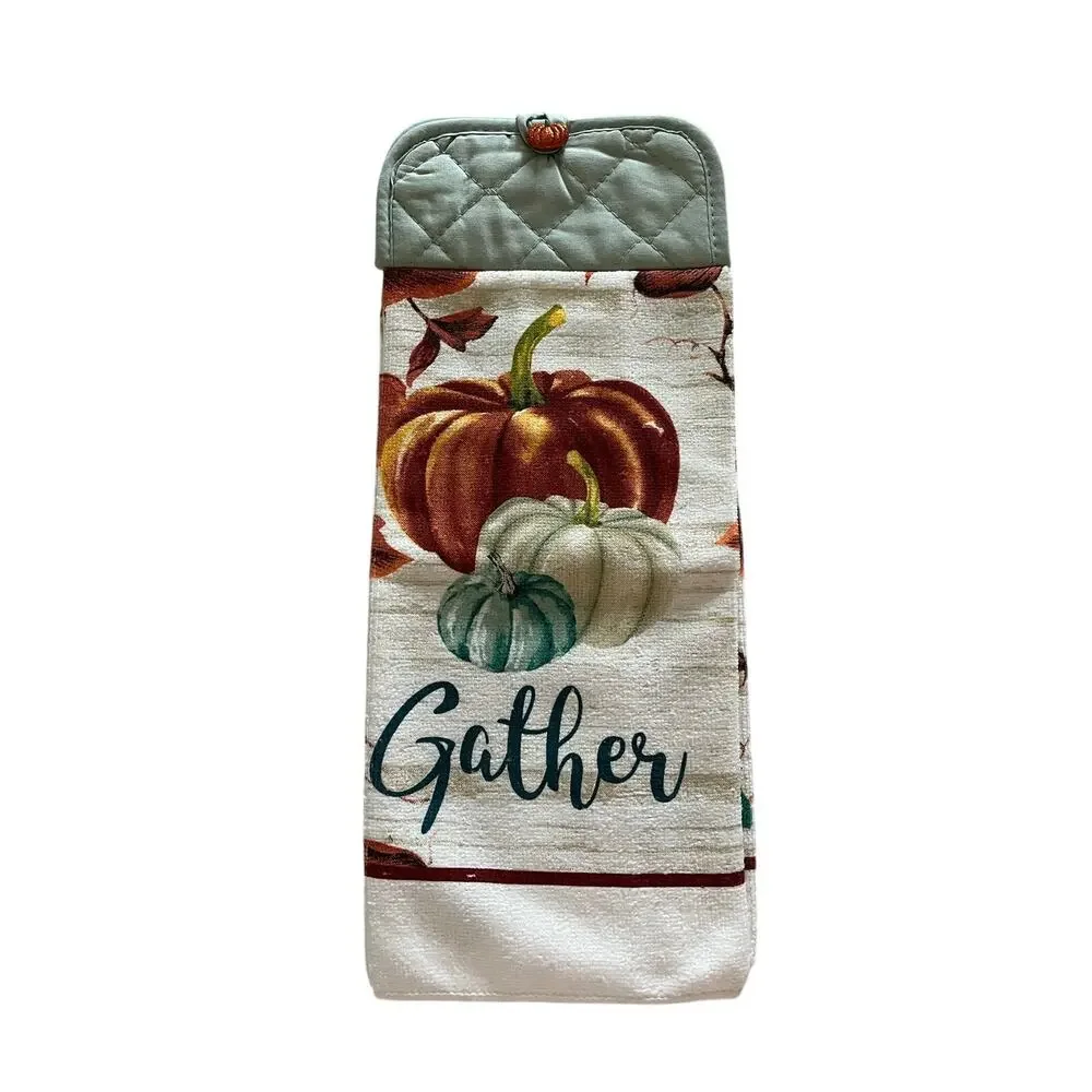 Set of 4 Seasonal Handmade Hanging Hand Towels Fall Summer Winter Spring